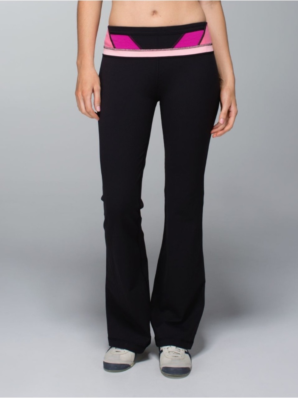 Lululemon Groove Pant (Regular) Reversible Full-On Luon Black/Quilt Winter 13-12